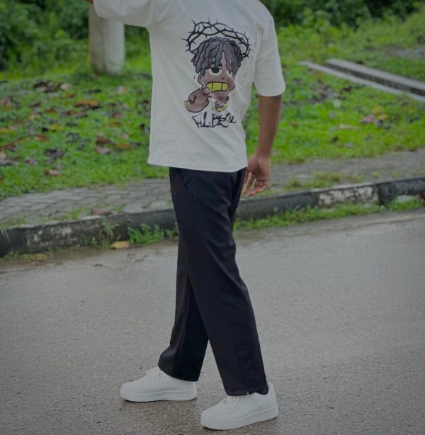 ড্রপ সোল্ডার টি -শার্ট